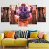 Lord Ganesha The God Of Success - Religion 5 Panel Canvas Art Wall Decor