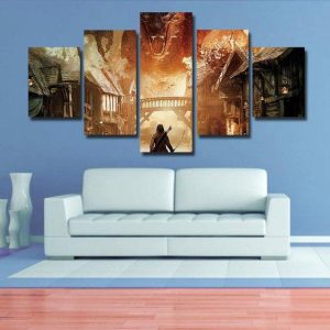 Lord Of The Rings 10 - Movie 5 Panel Canvas Art Wall Decor