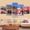 Los Angeles Angels of Anaheim Stadium Baseball - 5 Panel Canvas Art Wall Decor