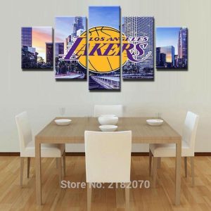 Los Angeles Lakers NBA Basketball - 5 Panel Canvas Art Wall Decor