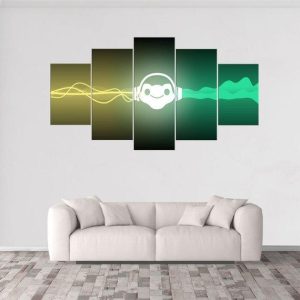 Lucio Overwatch - Gaming 5 Panel Canvas Art Wall Decor