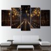 Magic Movie Harry Potter Church Candlelight Movie - 5 Panel Canvas Art Wall Decor