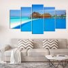 Maldives Islands Bungalow Maldives Large - Nature 5 Panel Canvas Art Wall Decor