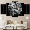 Marilyn Monroe 02 - Famous Person 5 Panel Canvas Art Wall Decor