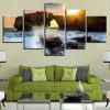 Marine Reef - Space 5 Panel Canvas Art Wall Decor