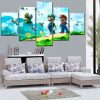 Mario Poster 1 Game - 5 Panel Canvas Art Wall Decor