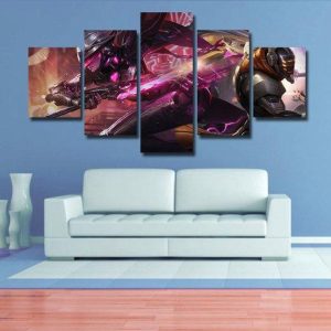 Master Yi Fiora - Gaming 5 Panel Canvas Art Wall Decor