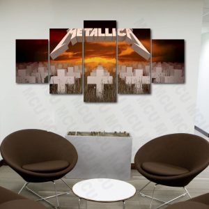 Master of Puppets Metallica Celebrity - 5 Panel Canvas Art Wall Decor