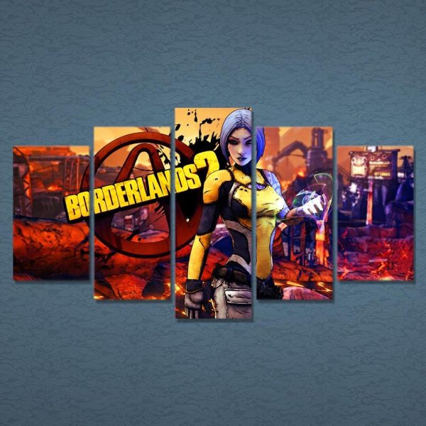 Maya Borderlands Game - Gaming 5 Panel Canvas Art Wall Decor