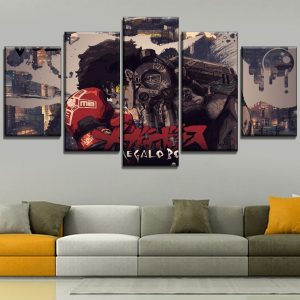 Megalo Box Joe Anime - 5 Panel Canvas Art Wall Decor