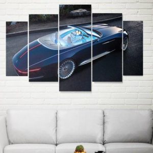 Mercedes Mybach - Automative 5 Panel Canvas Art Wall Decor