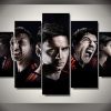 Messi The Football Champion - Famous Person 5 Panel Canvas Art Wall Decor