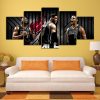 Miami Heat Player Team Sport - 5 Panel Canvas Art Wall Decor