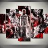 Miami Heats No 6 James - Famous Peerspn 5 Panel Canvas Art Wall Decor