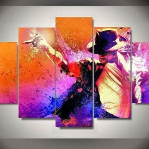 Michael Jackson 1 - Music 5 Panel Canvas Art Wall Decor