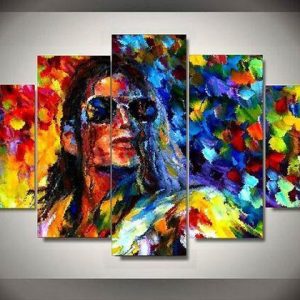 Michael Jackson 3 - Music 5 Panel Canvas Art Wall Decor