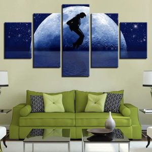 Michael Jackson 6 - Famous Person 5 Panel Canvas Art Wall Decor