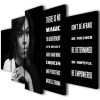 Michelle Obama - Famous Person 5 Panel Canvas Art Wall Decor