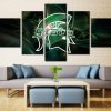 Michigan State Spartans Sport - 5 Panel Canvas Art Wall Decor