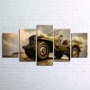 Military Jeep Ww2 Army Automative - 5 Panel Canvas Art Wall Decor