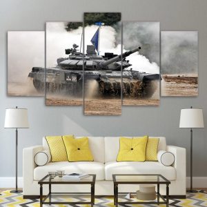 Military Tanks - Automative 5 Panel Canvas Art Wall Decor