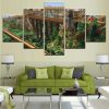 Minecraft High Bridge Gaming - 5 Panel Canvas Art Wall Decor