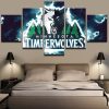 Minnesota Timberwolves NBA Basketball - 5 Panel Canvas Art Wall Decor