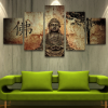 Modern Buddha - Abstract 5 Panel Canvas Art Wall Decor