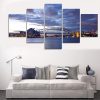 Modern Seascape - Nature 5 Panel Canvas Art Wall Decor