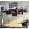 Modern Sports Car - Automative 5 Panel Canvas Art Wall Decor