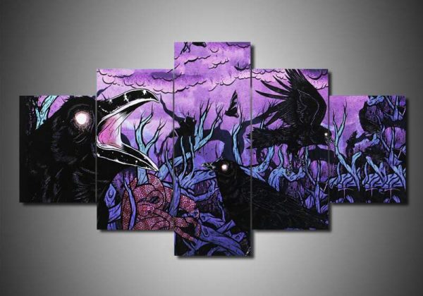 Motionless In White - Abstract 5 Panel Canvas Art Wall Decor