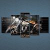 Motorcycle 10 - Automative 5 Panel Canvas Art Wall Decor