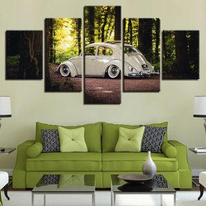 Motorcycle 70 - Automative 5 Panel Canvas Art Wall Decor