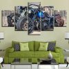 Motorcycle 71 - Automative 5 Panel Canvas Art Wall Decor