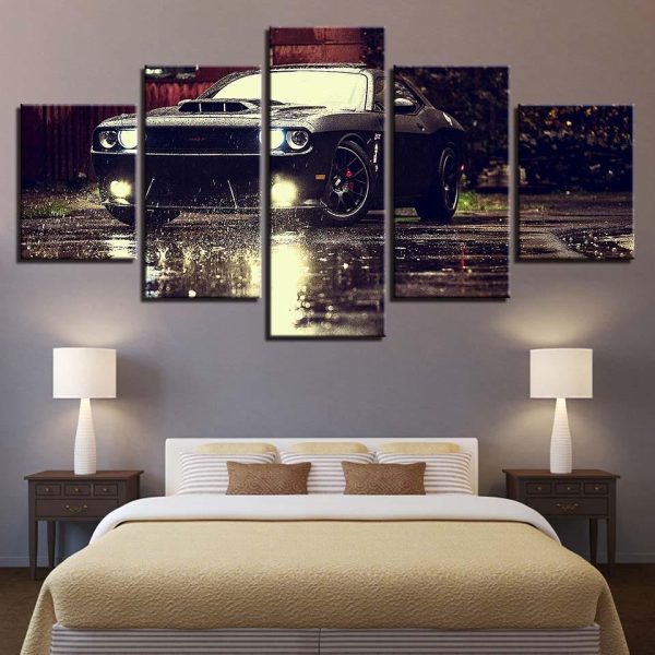 Motorcycle 72 - Automative 5 Panel Canvas Art Wall Decor