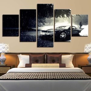 Motorcycle 73 - Automative 5 Panel Canvas Art Wall Decor