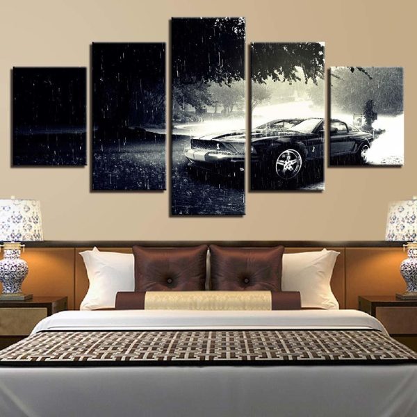 Motorcycle 73 - Automative 5 Panel Canvas Art Wall Decor