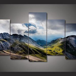 Mount Pilatus Switzerland 05 - Nature 5 Panel Canvas Art Wall Decor