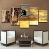 Mountain Rock Climbing - Sport 5 Panel Canvas Art Wall Decor