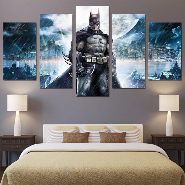 Movie Batman - Movie 5 Panel Canvas Art Wall Decor