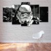 Multi Panel Stormtrooper - Space 5 Panel Canvas Art Wall Decor