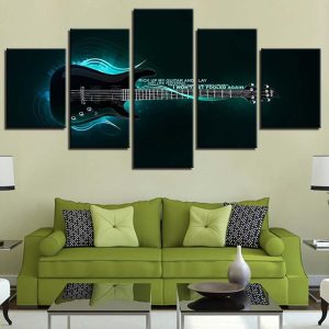 Music Instruments 11 - Music 5 Panel Canvas Art Wall Decor