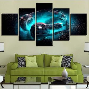 Music Instruments 20 - Music 5 Panel Canvas Art Wall Decor