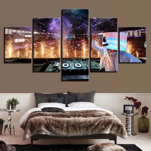 Music instrument 12 - Music 5 Panel Canvas Art Wall Decor