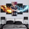 My Hero Academia Todoroki Shoto 3 Anime - 5 Panel Canvas Art Wall Decor