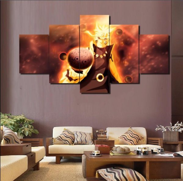 Naruto 14 - Anime 5 Panel Canvas Art Wall Decor