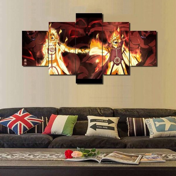 Naruto 15 - Anime 5 Panel Canvas Art Wall Decor