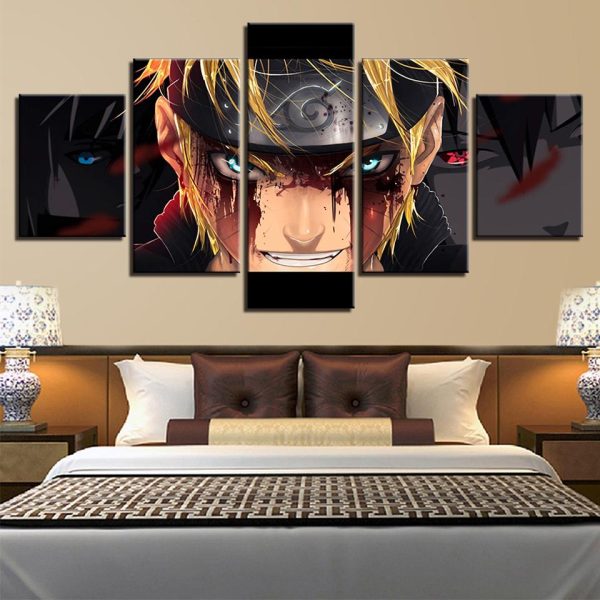 Naruto 23 - Anime 5 Panel Canvas Art Wall Decor