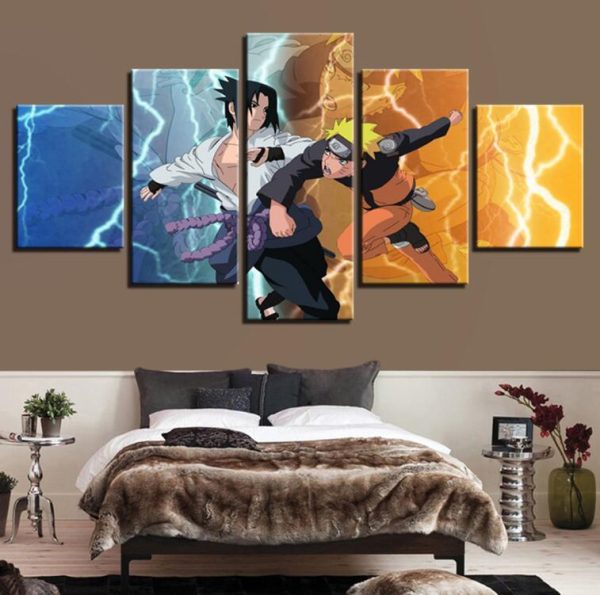 Naruto 25 - Anime 5 Panel Canvas Art Wall Decor