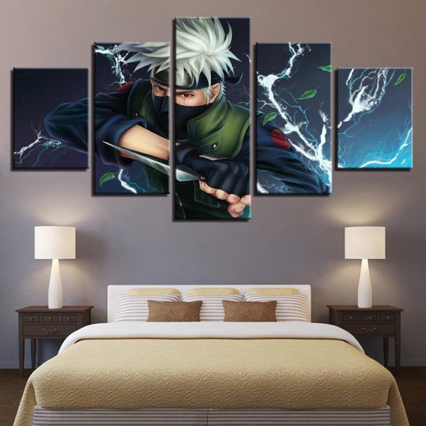 Naruto 42 - Anime 5 Panel Canvas Art Wall Decor